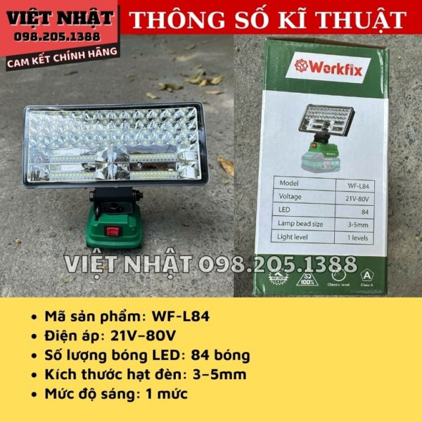 Đèn LED Workfix 3 kích thước WF-L16, WF-L48, WF-L84 - Hình ảnh 3