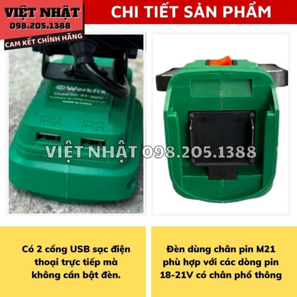 Đèn LED Workfix 3 kích thước WF-L16, WF-L48, WF-L84 - Hình ảnh 5