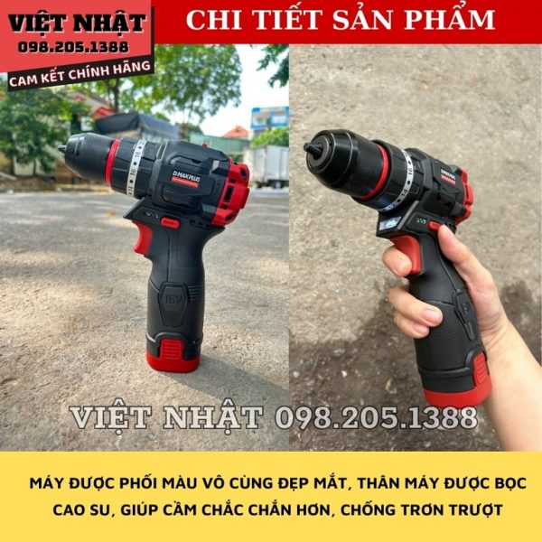 Máy khoan pin 3 chức năng pin 16V Dmaxplus MID-1665 - Hình ảnh 7
