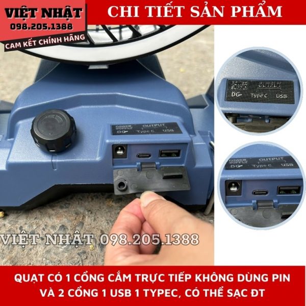 Quạt mini dùng pin Yamasu YMS-MQ20 - Hình ảnh 7