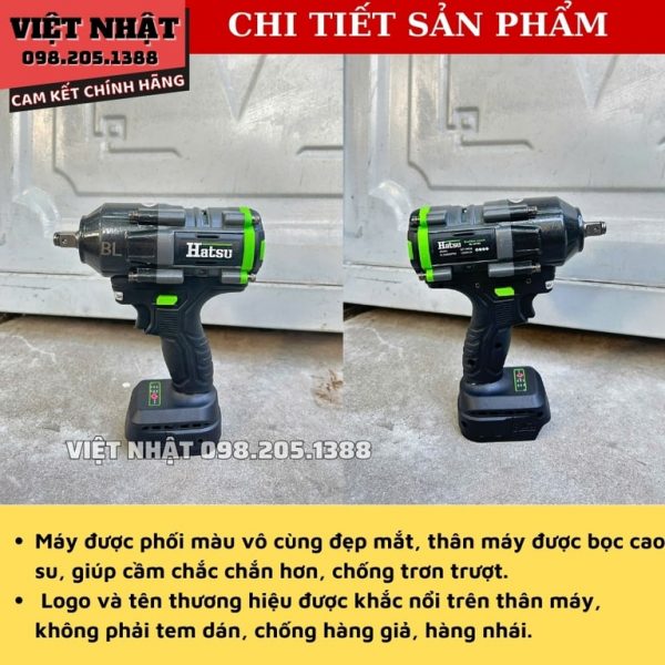 Máy siết bu lông pin hatsu BL-34TG2 - Ảnh 6