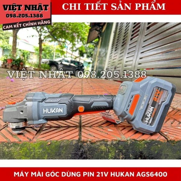 Máy cắt mài 3 tốc độ dùng pin Hukan G1-AGS6400 - Ảnh 6