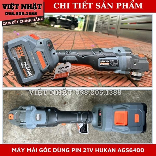 Máy cắt mài 3 tốc độ dùng pin Hukan G1-AGS6400 - Ảnh 5