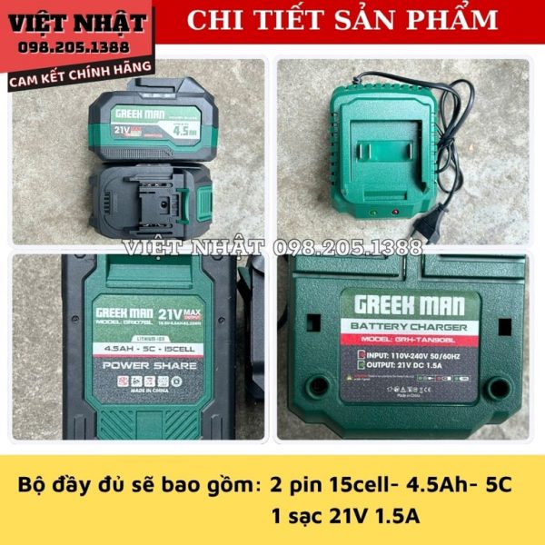 Máy khoan bê tông greekman GRH-TAN90BL - Ảnh 7