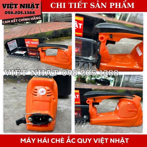 Máy hái chè ắc quy bản màu cam - Ảnh 6
