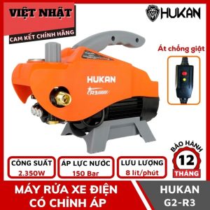 Máy rửa xe điện có chỉnh áp Hukan G2-R3