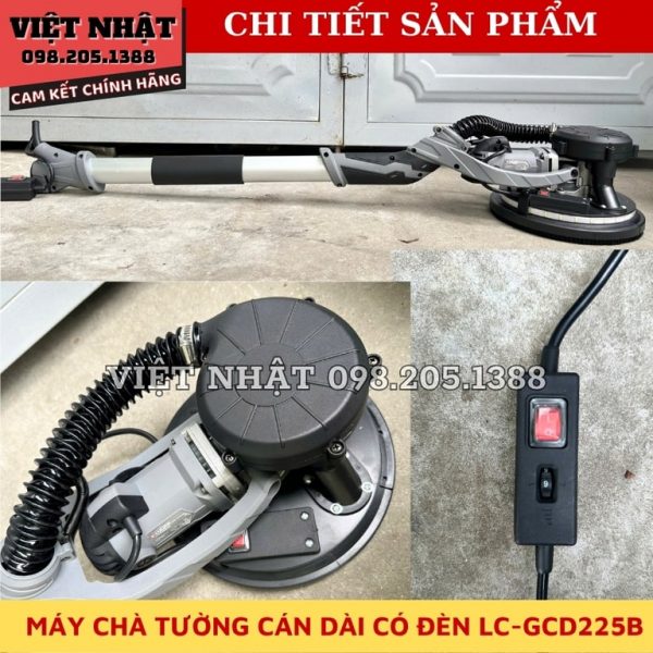 Máy chà tường cán dài Lucian LC-GCD225B - Ảnh 4