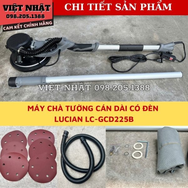 Máy chà tường cán dài Lucian LC-GCD225B - Ảnh 9