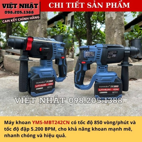 Máy khoan bê tông 2 chức năng Yamasu YMS-MBT242CN - Ảnh 6