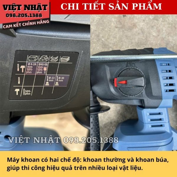 Máy khoan bê tông 2 chức năng Yamasu YMS-MBT242CN - Ảnh 5
