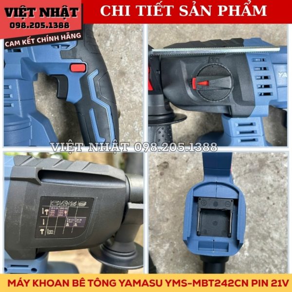 Máy khoan bê tông 2 chức năng Yamasu YMS-MBT242CN - Ảnh 4