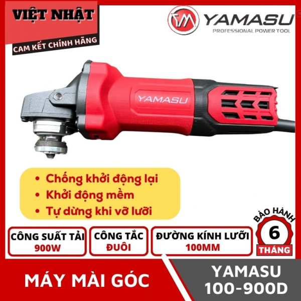 Máy mài góc Yamasu công tắc đuôi công suất 900W YMS-100-900D - Ảnh 2