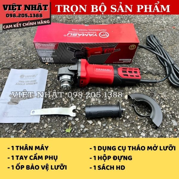 Máy mài góc Yamasu công tắc đuôi công suất 900W YMS-100-900D - Ảnh 3