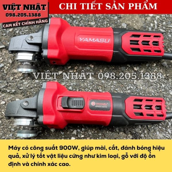 Máy mài góc Yamasu công tắc đuôi công suất 900W YMS-100-900D - Ảnh 8