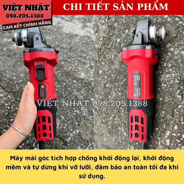 Máy mài góc Yamasu công tắc đuôi công suất 900W YMS-100-900D - Ảnh 6