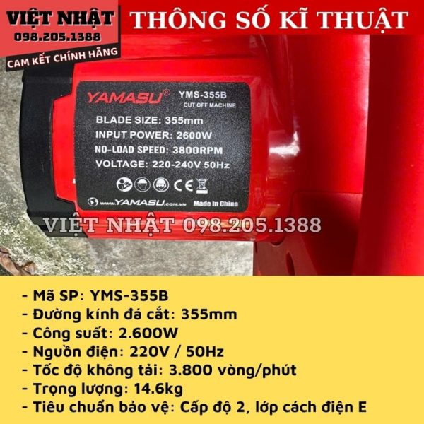 Máy cắt sắt Yamasu yms-355B - Ảnh 3