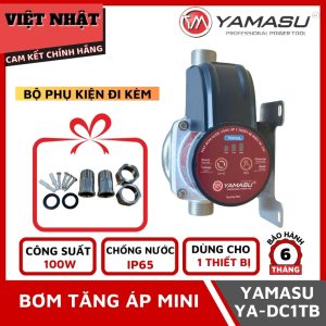 Bơm tăng áp Yamasu YA-DC1TB, cống suất 100W, thiết kế nhỏ gọn tiện lợi-Điện Máy Việt Nhật