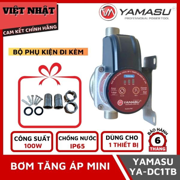 Bơm tăng áp Yamasu YA-DC1TB, cống suất 100W, thiết kế nhỏ gọn tiện lợi-Điện Máy Việt Nhật
