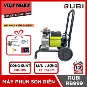 Máy phun sơn công nghiệp RUBI RB999 – Sức mạnh vượt trội, hiệu quả tối đa