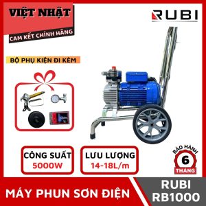 Máy phun sơn công nghiệp RUBI RB1000 – Sức mạnh vượt trội, hiệu quả tối đa