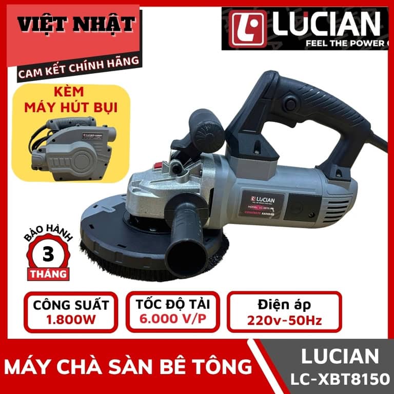 Máy chà sàn bê tông Lucian LC-XBT8150, công suất 1800W-Điện Máy Việt Nhật 1 23
