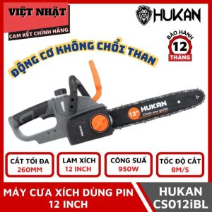 "Máy cưa xích pin Hukan HK-CS012iBL 12INCH, động cơ không chổi than-Điện Máy Việt Nhật"