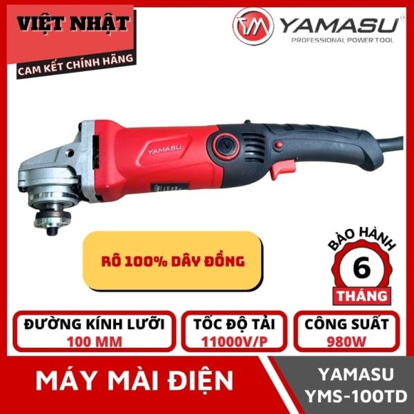 Máy mài điện Yamasu YMS-100TD, công suất 980w-Điện Máy Việt Nhật