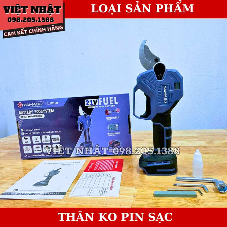 Kéo cắt cành cỡ lớn dùng pin Yamasu YMS-M50KCC, cống suất 750w-Điện Máy Việt Nhật 11 2