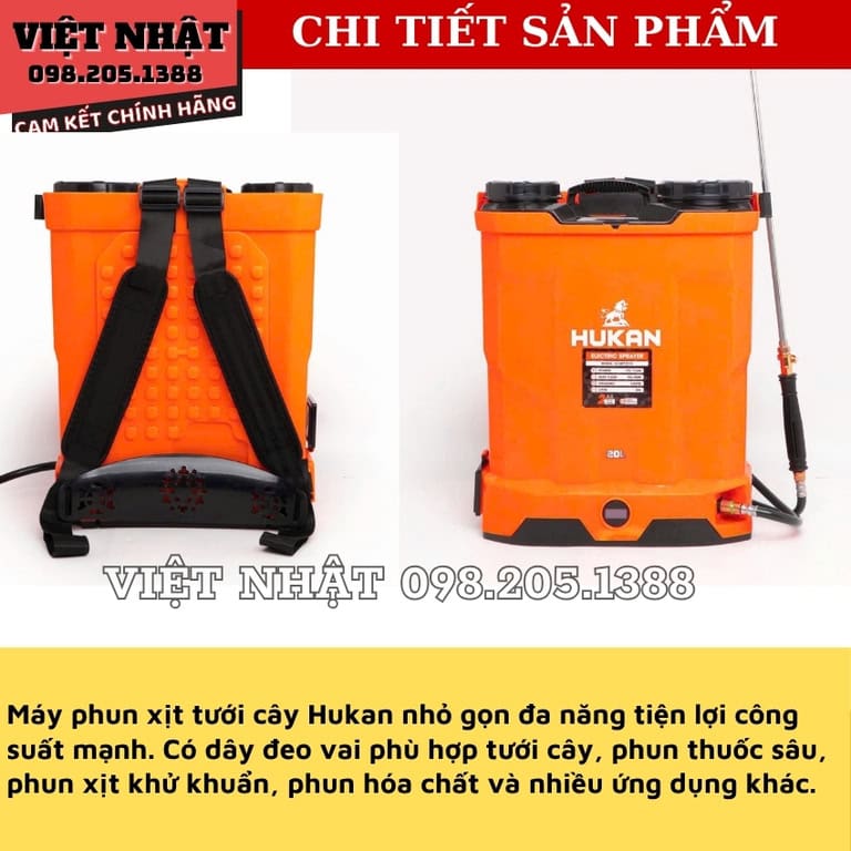 Máy Phun Thuốc Hukan G2-BPT2010, dòng máy cao cấp, nhỏ gọn tiện lợi 5 27