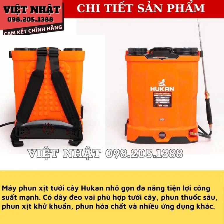 Máy Phun Thuốc Hukan G2-BPT2010, dòng máy cao cấp, nhỏ gọn tiện lợi 5 27