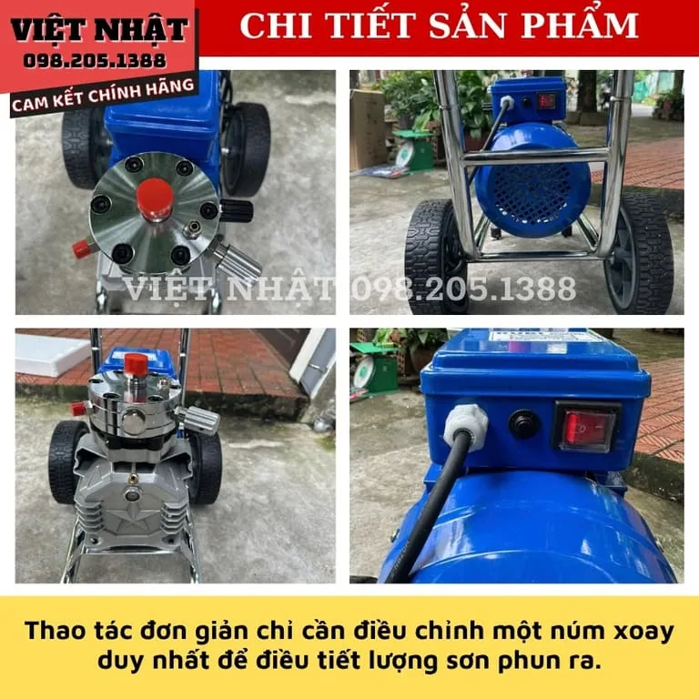 Máy phun sơn công nghiệp RUBI RB1000 – Sức mạnh vượt trội, hiệu quả tối đa 6 19