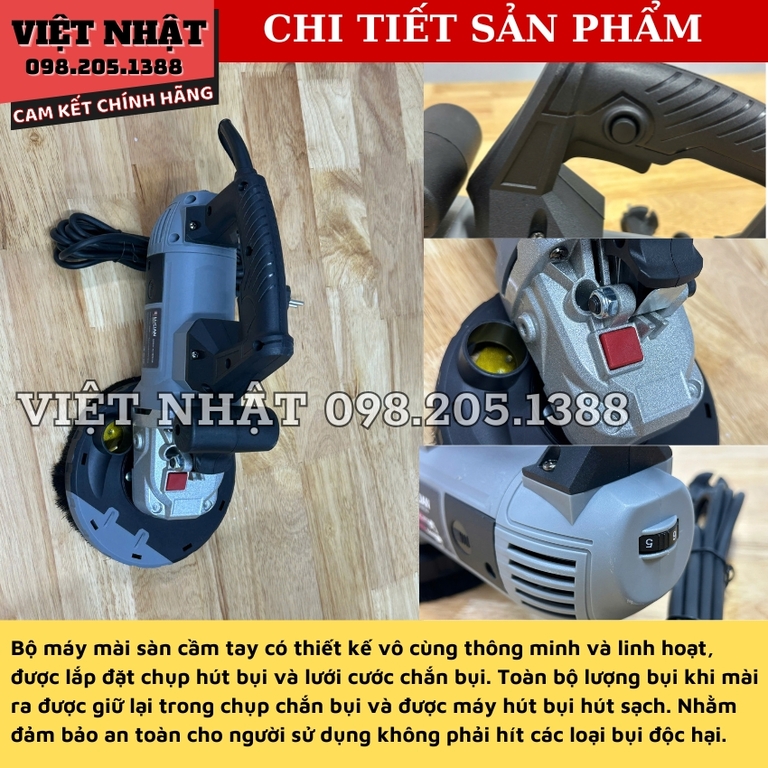 Máy chà sàn bê tông Lucian LC-XBT8150, công suất 1800W-Điện Máy Việt Nhật 6 21