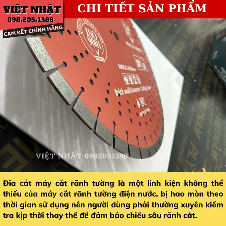 Lưỡi cắt tường Lucian 600mm, đường kính: Ø600mmx25.4×20mm-Điện Máy Việt Nhật 6 24