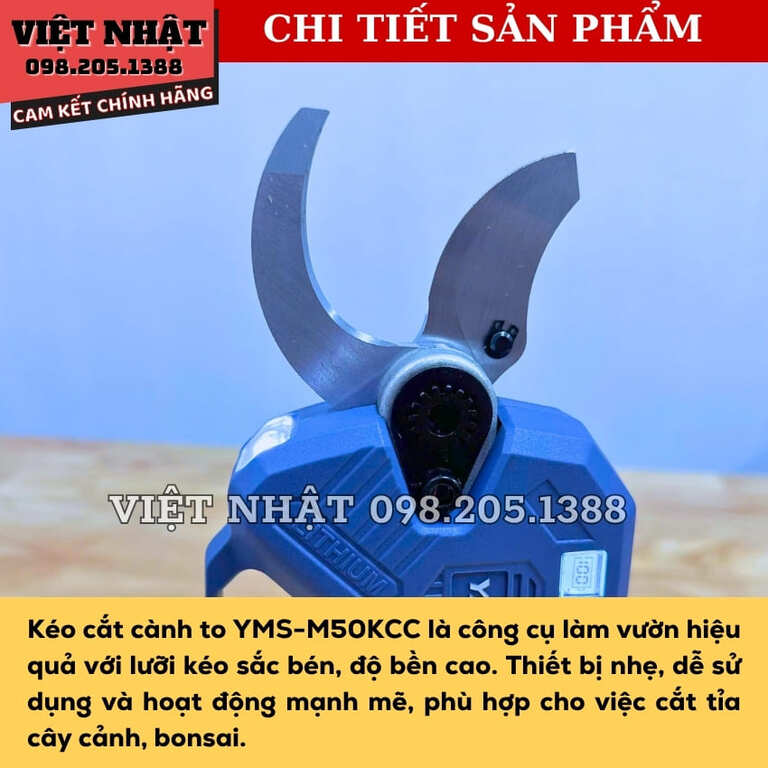 Kéo cắt cành cỡ lớn dùng pin Yamasu YMS-M50KCC, cống suất 750w-Điện Máy Việt Nhật 6 28