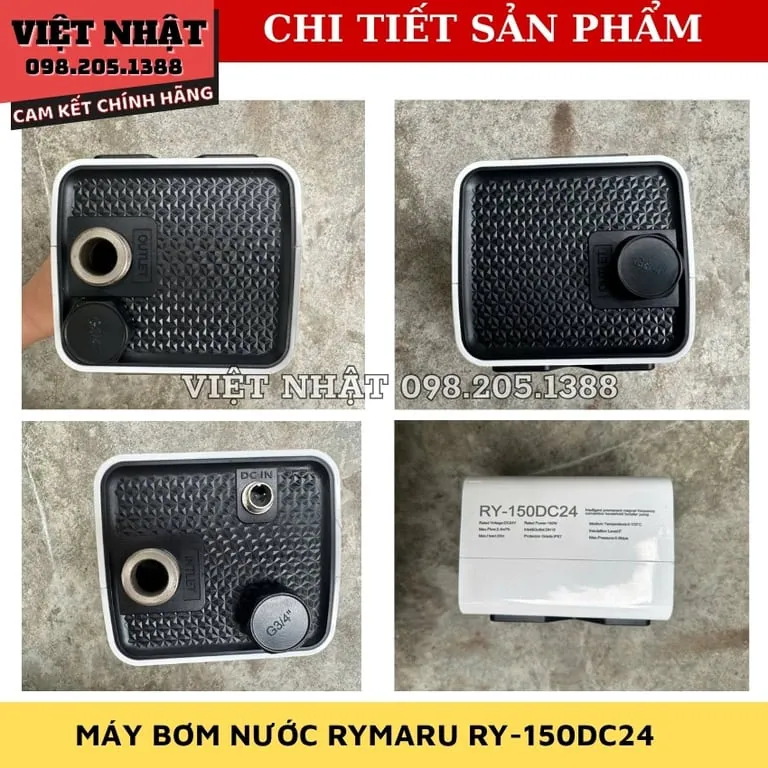 Máy bơm tăng áp mini RYMARU RY-150DC24, công suất 150W với 3 cấp độ điều chỉnh- Điện Máy Việt Nhật 6 9