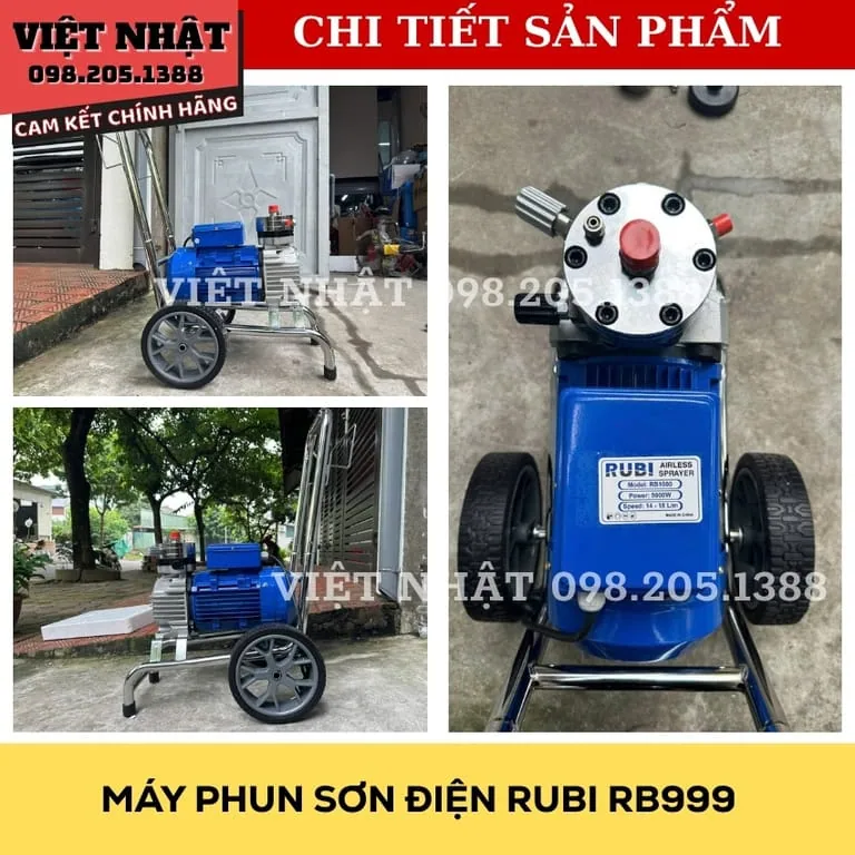Máy phun sơn công nghiệp RUBI RB1000 – Sức mạnh vượt trội, hiệu quả tối đa 8 18