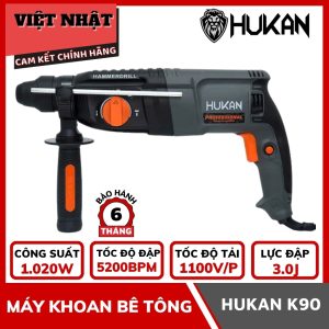Máy khoan đục Hukan K90, công suất 1020W, lực đập 3.2J-Điện Máy Việt Nhật