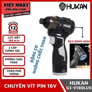 Máy chuyên vít Hukan G3-V180LUX-động cơ không chổi than