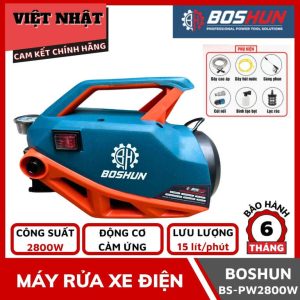 Máy rửa xe điện cao áp Boshun BS-PW2800W, bảo hành 6 tháng- Điện Máy Việt Nhật