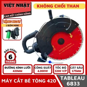 Máy cắt tường, cắt bê tông 420 Tableau 6833 - động cơ không chổi than-Điện Máy Việt Nhật
