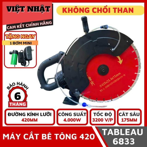 Máy cắt tường, cắt bê tông 420 Tableau 6833 - động cơ không chổi than-Điện Máy Việt Nhật