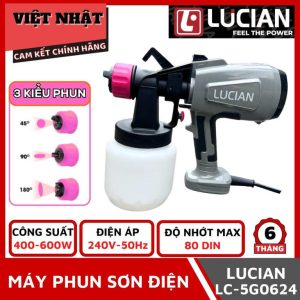 Máy phun sơn điện LUCIAN điện Model LC-5G0624- Điện Máy Việt Nhật