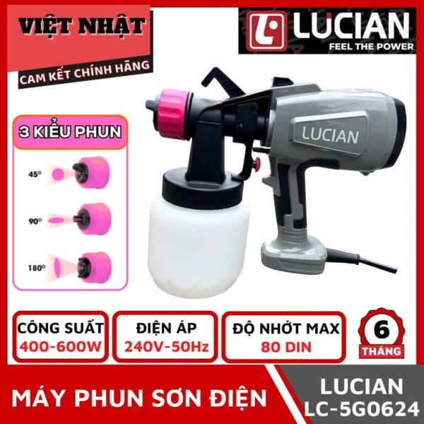 Máy phun sơn điện LUCIAN điện Model LC-5G0624- Điện Máy Việt Nhật
