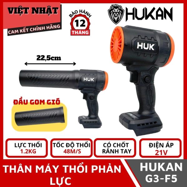 Máy thổi phản lực Hukan G3-F5, lực gió 2000g-không chổi than