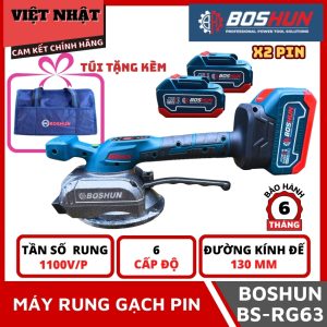 Máy rung gạch pin Boshun BS-RG63-6 cấp độ điều chỉnh
