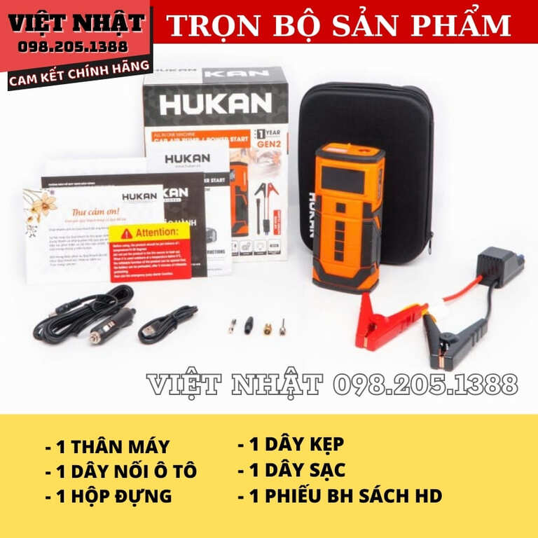 Máy bơm lốp và kích nổ ô tô G2-BKB070w- Điện Máy Việt Nhật 3 18