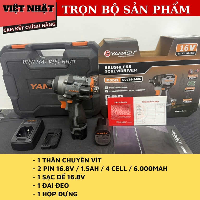 Máy chuyên vít 16V Yamasu GCV16-140N-có chế độ chống rơi vít 3 33