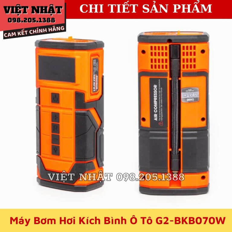 Máy bơm lốp và kích nổ ô tô G2-BKB070w- Điện Máy Việt Nhật 5 18