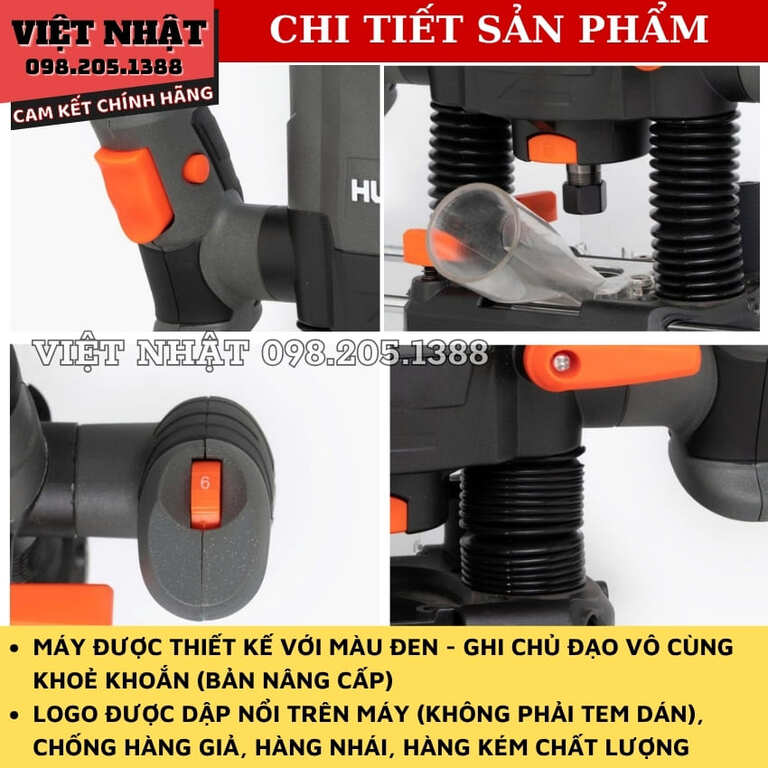 Máy phay gỗ Hukan G2-MPG1600, công suất 1600W 5 7
