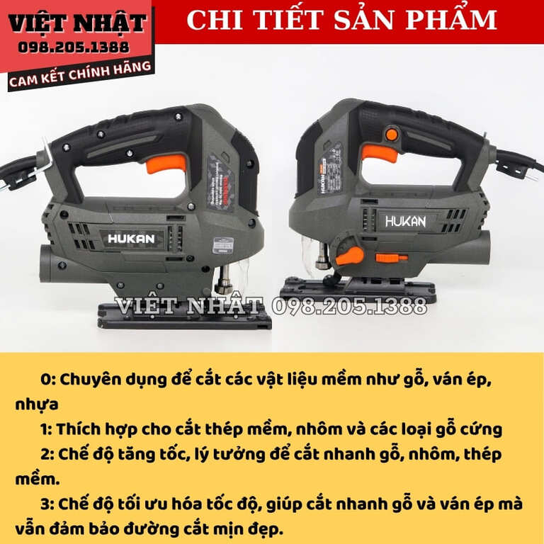 Máy cưa lọng dùng điện Hukan HK-JS750, công suất 750W, bảo hành 6 tháng 5 8